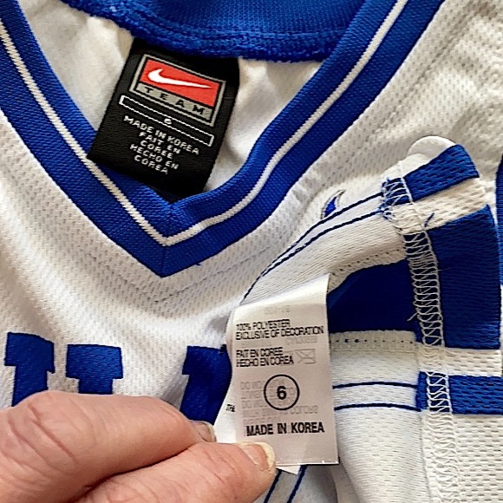 DUKE BASKETBALL JERSEY NIKE TEAM DUKE BLUE DEVILS NWT BASKETBALL JERSEY KIDS 6 - Picture 5 of 10